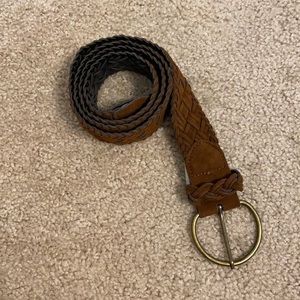Brown Braided Belt